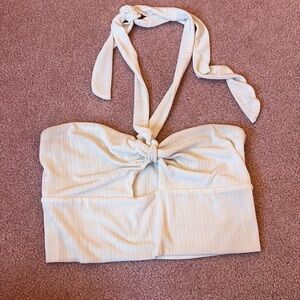 Lelis White Top with Front Knot Size M